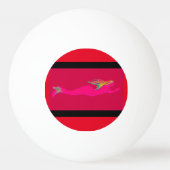 roze zeemeermin pingpongbal (Achterkant)