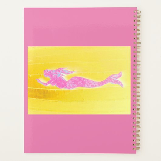 roze zeemeermin planner (Achterkant)