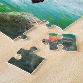 Roze Zeemeermin Puzzel Legpuzzel (Zijkant)