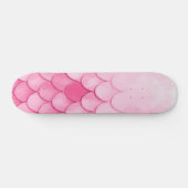 Roze Zeemeermin Schubben Textuur Ontwerp Persoonlijk Skateboard (Horizontaal)