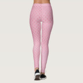 Roze Zeemeermin Schubbenpatroon Leggings (Achterkant)