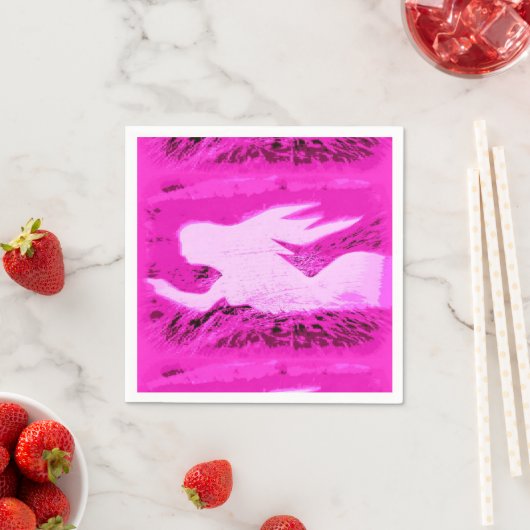 roze zeemeermin servetten (Insitu)