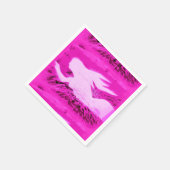 roze zeemeermin servetten (Hoek)