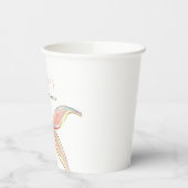 Roze Zeemeermin Staart Verjaardag Papier Cups Papieren Bekers (Links)