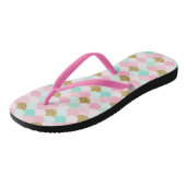 Roze Zeemeermin Teenslippers (Schuin)
