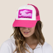 roze zeemeermin trucker pet (In situ)