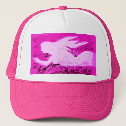 roze zeemeermin trucker pet (Voorkant)
