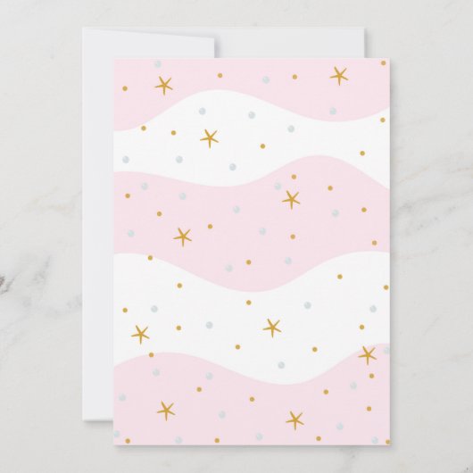  roze zeemeermin verjaardag kaart (Achterkant)