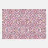Roze Zeemeermin Vissen Schalen Holografische Decou Inpakpapier Vel (Voorkant 3)