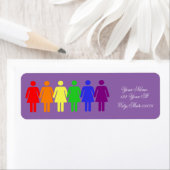 roze zeemeermin zwemmen etiket (Insitu)