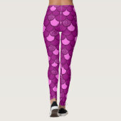 Roze zeemeerminnen met glitter leggings (Achterkant)