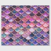 Roze zeemeerminnende glitterschalen - Zeemeerminne Cadeaupapier (Vlak)