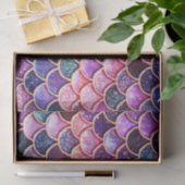 Roze zeemeerminnende glitterschalen - Zeemeerminne Tissuepapier (Geschenk)