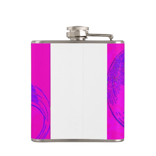 roze zeemeerminnende heupkolf heupfles (Achterkant)