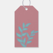 Roze Zeemeerminnende meisjes Verjaardag Gift Label Cadeaulabel (Achterkant)