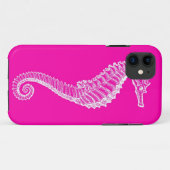Roze Zeepaard iPhone Hoesje (Achterkant (horizontaal))