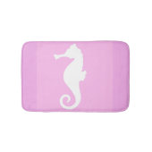 Roze zeepaardje badmat (Voorkant)