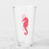 Roze Zeepaardje Glas (Achterkant)