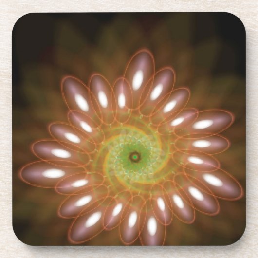 Roze zeepbellen in het Abstract Drankjes Onderzetter (Voorkant)