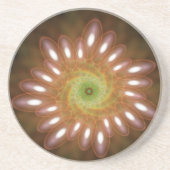 Roze zeepbellen in het Abstract Zandsteen Onderzetter (Voorkant)