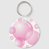Roze zeepbellen sleutelhanger (Voorkant)