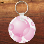 Roze zeepbellen sleutelhanger (Voorkant)