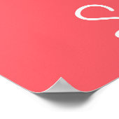 Roze zeepbelthee poster (Hoek)