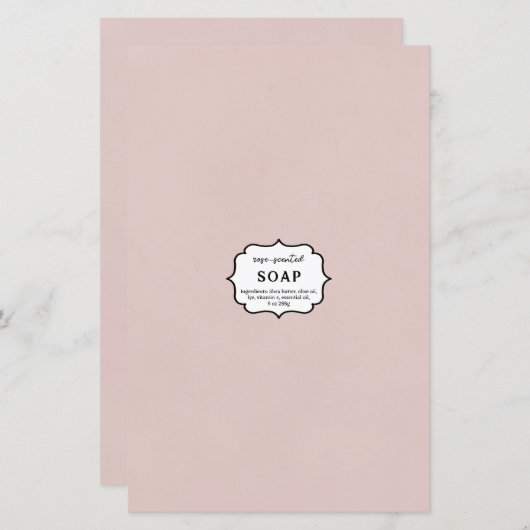 Roze zeepfolie (Voorkant / Achterkant)