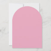 Roze Zeeschelp Bruiloft Save the Date Kaart (Achterkant)