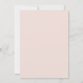 Roze Zeeschelp Kust Baby Shower Bedankkaart (Achterkant)