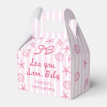 Roze Zeeschelp Kust Meisje Baby Shower