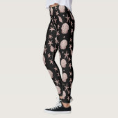 Roze Zeeschelp Patroon – Strand Vibes Zomer Design Leggings (Links)