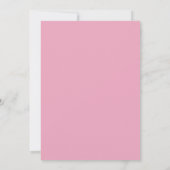 Roze Zeeschelp Trouw Menu Kaart (Achterkant)