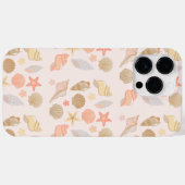 Roze Zeeschelpen Patroon Case-Mate iPhone Case (Achterkant (horizontaal))