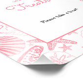 Roze Zeeschelpen snoep en lekkernijen Foto Afdruk (Hoek)