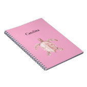 Roze Zeeschildpad Notitieboek (Rechterzijde)