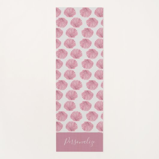  roze zeespalls Ocean Beach Zen Meditation Yogamat (Voorkant)