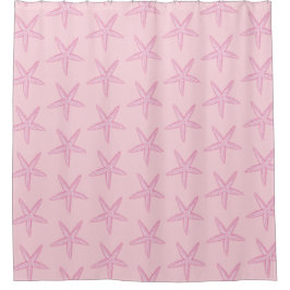 Roze Zeester Douchegordijn