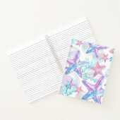  roze zeester patroon notitieboek (Binnen)