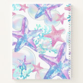  roze zeester patroon notitieboek (Achterkant)