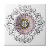 Roze zeester tegeltje (Voorkant)