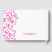 Roze zeesterren strand vakantie woning gastenboek (Achterkant)