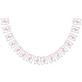 Roze zegel 1e verjaardag onder het Zee Vlaggetjes (Alle)