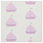 Roze zeilboten stof (Swatch)