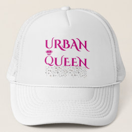 ROZE ZELDZAME DIAMANT STADS KROON SCHUIM DAMES TRUCKER PET