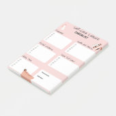 Roze Zelfzorgplanner - Wellness & Geestelijke Gezo Post-it® Notes (Schuin)