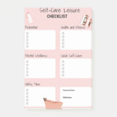 Roze Zelfzorgplanner - Wellness & Geestelijke Gezo Post-it® Notes (Voorkant)