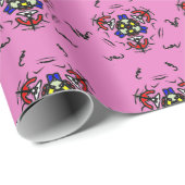 Roze Zen Mandala" Cadeaupapier (Rol Hoek)