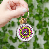 Roze Zen-sleutelhanger Sleutelhanger (Hand)