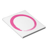 Roze Zen-symbool / Enso-cirkel Notitieblok (Schuin)